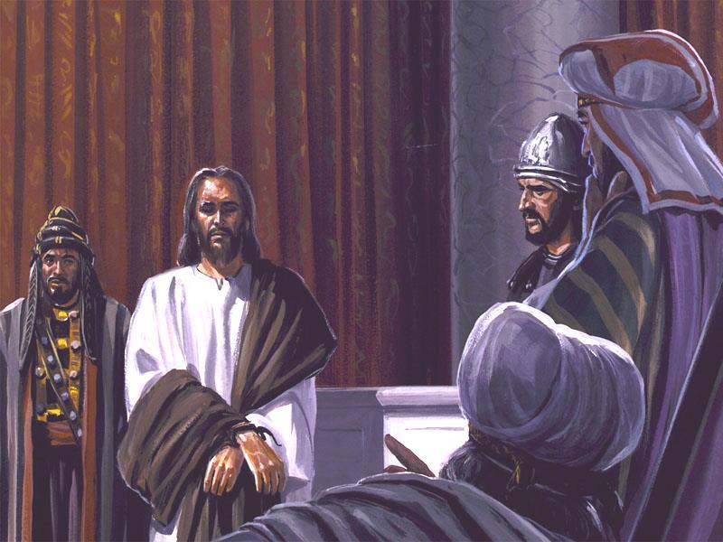 Jesús fue llevado a casa de Caifás, donde
