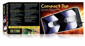 Compact Top Tapa para Fluorescente Compacto de Terrario Admite bombillas