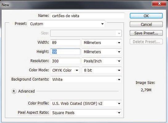 GUIÓN EXPLICATIVO ADOBE PHOTOSHOP CREAR ARCHIVO Pulse en File > New. Se abrirá una ventana (imagen de abajo) en la cual podrá definir las configuraciones del archivo.