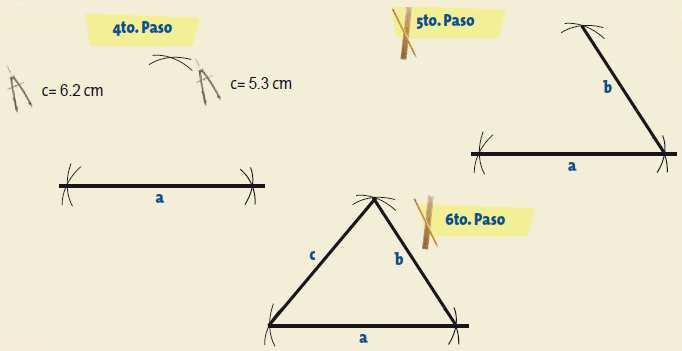 6 cm de perímetro. Uno de los lados mide 13.5 cm, otro 12.9 cm, cuánto mide el tercer lado del triángulo? 4. Ana quiere trazar un triángulo con las longitudes: 14.
