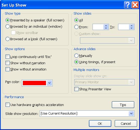 Se abre la ventana Define Custom Show, donde le asigna un nombre y selecciona y añade los slides para ese custom show. Finaliza dando clic en Ok.