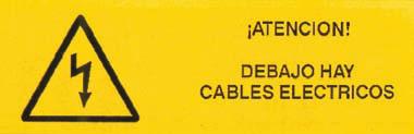 CATÁLOGO 2017-2018 PREVENCIÓN DE RIESGO ELÉCTRICO CINTAS SEÑALIZACIÓN Para señalización de cables subterráneos - PVC - Color amarillo - Medidas: ancho 150 mm - Longitud: 500 m (rollo) Suministro