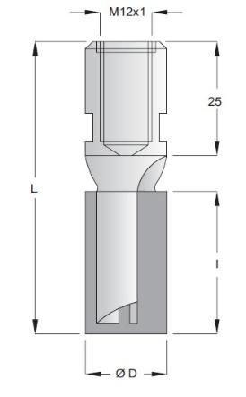 MECHA PARA BARRENO De Ø6 a Ø18 mm LT:100 mm LU:50 mm COLA 13 Z=4.