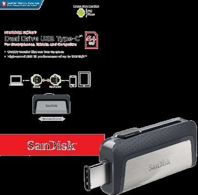 39,00 Pendrive Sandisk ixpand USB3 32Gb (SDIX30C-032G-GN6NN) 68,00