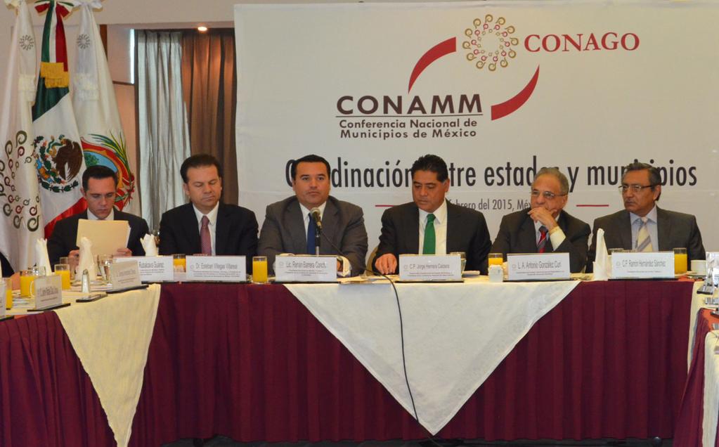 Firma de Acuerdo por la Coordinación de Estados y Municipios entre la CONAGO y la CONAMM El día 19 de febrero se reunieron en la Ciudad de México, el Gobernador del Estado de Durango y titular de la