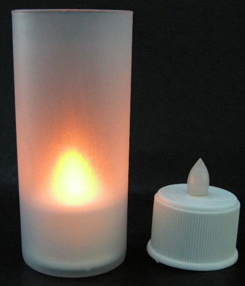 LUMINOSA CON LED Cristal ácido 13,50cm Funciona con 3 pilas