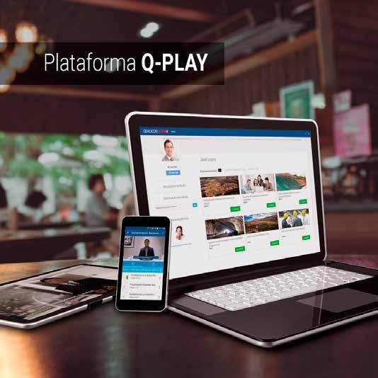 Plataforma Q-PLAY Q-PLAY es una plataforma de e-learning para entrega de vídeos de alta calidad en