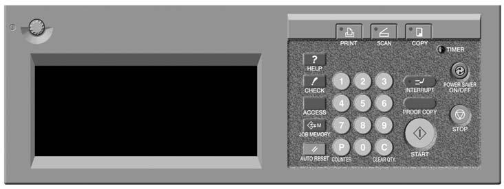 Panel de control 1 Se puede utilizar el DIAL DE AJUSTE DE CONTRASTE para ajustar el contraste de la pantalla táctil.