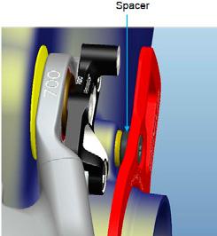 Puede montar la pieza anti-chupado directamente en el adaptador ISCG05 situado en el pedalier.