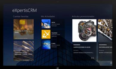 Gestión de ventas Gestión de la fuerza de ventas y contactos comerciales: CRM CRM disponible para tablet táctil en Windows 8