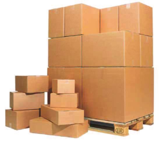 Cajas de cartón Cajas de cartón corrugado Cajas de tamaños modulares para Europalet Máxima calidad Kraft para máxima protección de los productos Altura variable para ajustar el cierre de la caja 100