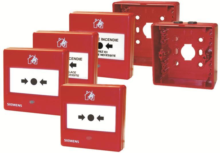 AlgoRex / Synova / Cerberus FIT FDM1101, FDM1101A Pulsadores manuales Convencional/SynoLINE300, Colectiva/SynoLINE600 Pulsador manual FDM1101 para todos los sistemas de detección de incendios con
