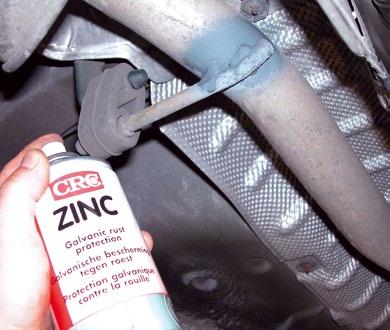 PROTECTORES ANTICORROSIÓN CRC Zinc Galvanizado Mate. Protección catódica, incluso cuando las piezas galvanizadas están dañadas.