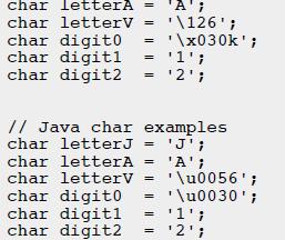 Tipo Caracter C: representa un carácter ASCII (1 byte) Java: representa un carácter Unicode