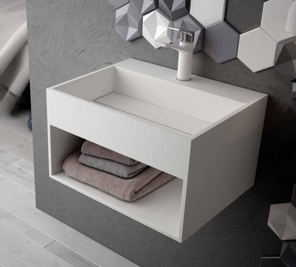 solid surface. basin-cabinet. without overflow. solid surface.