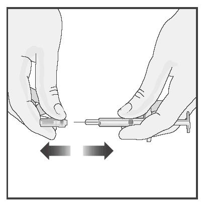 Paso 3: Inyectar la solución de Enbrel 1. Limpie el lugar de inyección con la toallita de algodón impregnada en alcohol, mediante un movimiento circular.