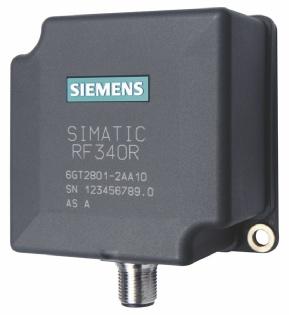 SIMATIC RF300 Lectores SIMATIC RF340R Siemens AG 011 SIMATIC RF340R es un lector (reader) con antena integrada para la gama media; su diseño compacto permite aplicarla ventajosamente en líneas de