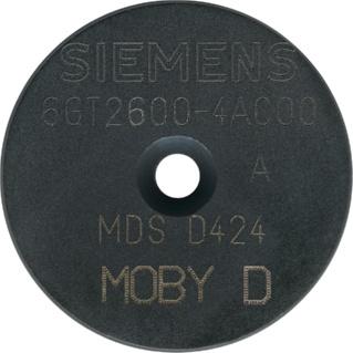 MOBY D Transpondedores (modo ISO) MDS D44 Siemens AG 011 Transpondedor Montaje sobre metal empotrado en metal MDS D44 sí, con distanciador > 5 mm no Datos para selección y pedidos Transpondedor MDS