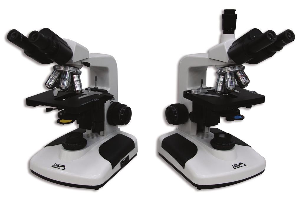 es l 167N l 177N Microscopios biológicos Estativo robusto ergonómico, de gran estabilidad, con mandos macro y micro coaxiales graduados 0,002, con anillo para control de fricción y bloqueo para el