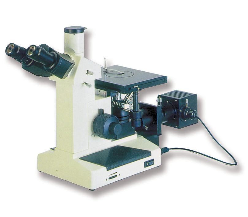 Microscopio invertido metalográfico LAN.OPTICS JP Cabezal inclinado a 45, tipo siedentopf. Ajuste de dioptrías y ajuste de la distancia interpupilar 55 75 mm.