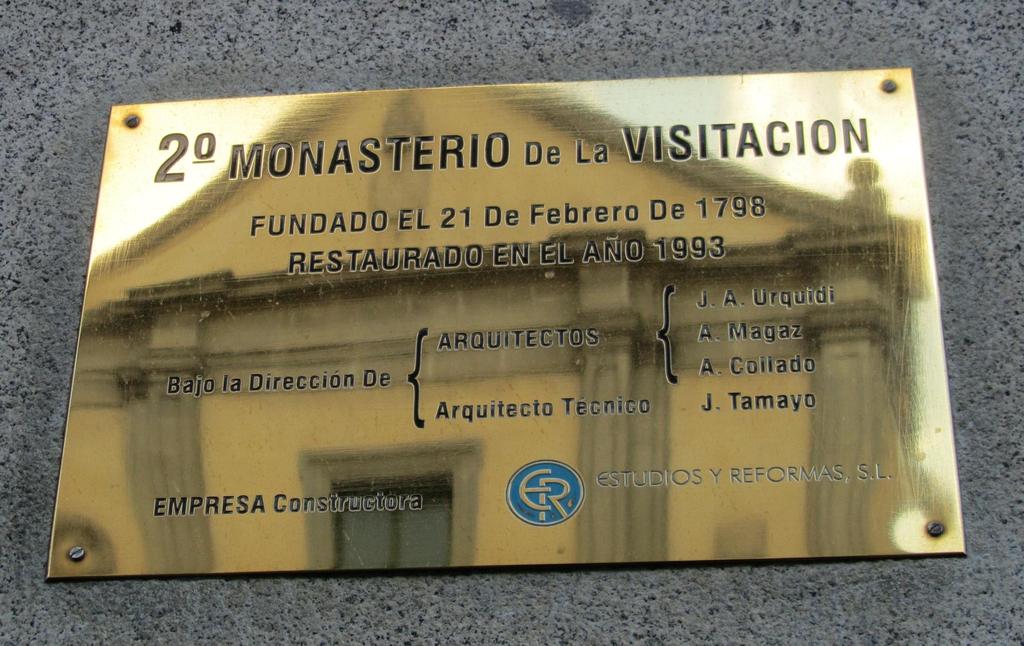 El Segundo Monasterio de Santa María en Madrid, llamado Salesas Nuevas para distinguirlas de las Salesas