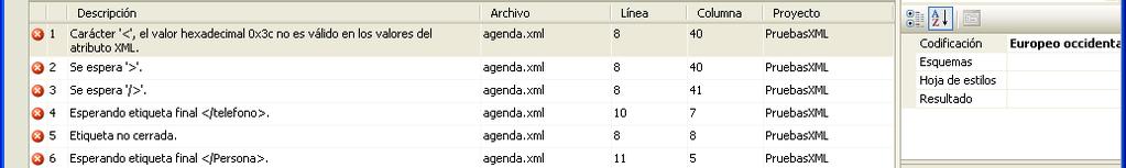 Proyecto y seleccionar Archivo XML.