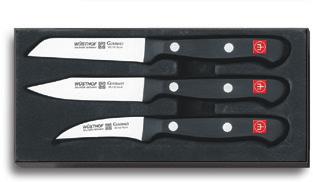 3 piece paring knife set Gemüsemessersatz juego de 3 cuchillos para verduras série de 3