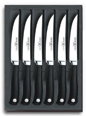 6 piece steak knife set Steakmessersatz juego de 6 cuchillos para
