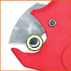 El único cortatubos que puede cortar, además, tubos de Kevlar (SAE 00 R8). The only pipe cutter also able to cut Kevlar pipes (SAE 00 R8).