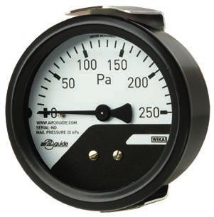 Instrumento de medición de presión, diámetro nominal 63, modelo A2G-mini Especialmente desarrollado para sistemas de ventilación pequeños y medianos Cumplimiento de la directiva ErP 2018 respecto al