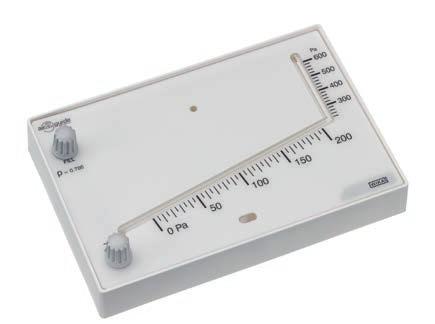 Manómetro de tubo inclinado Modelo A2G-30 Sin derramamiento del líquido de medición en caso de sobrepresión Corrección punto cero fácil Incl.