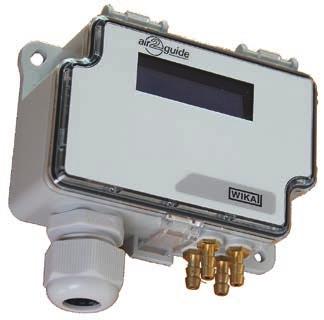 Transmisor de presión diferencial doble Modelo A2G-52 Señal de salida Modbus Medición de presión de dos puntos de control diferentes En caso de utilización de la interfaz de entrada se pueden