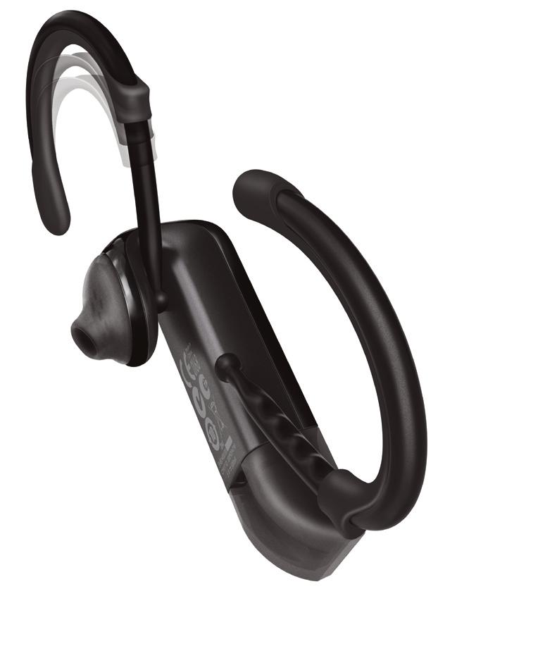 6 Ajuste del auricular 1 Coloque la almohadilla en el oído y gire el auricular hacia arriba o hacia abajo hasta que se ajuste de forma segura.