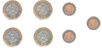 Cuántas monedas de $1 tiene ahora Roque? Cuántas monedas de $10 tiene ahora Roque?
