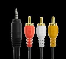 mts (En Bolsa) Conectores Dorados $28,74 3001 Cable de Plug 3,5mm a 3 Rca - SKYWAY - SK-3RCA1.