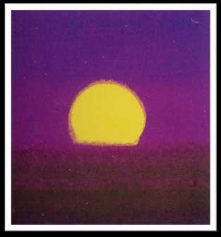 AWF Andy Warhol (Estadounidense, 1928-1987) Sunset, 1972 Serigrafía sobre papel 34 x 34 pulgadas The Andy Warhol Museum, Pittsburgh, Founding Collection Contribution Dia Center for the