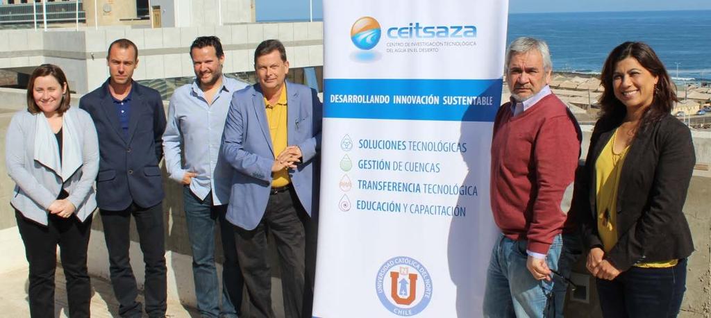 Colaboración con el Centro de Investigación Tecnológica del Agua en el Desierto (CEITSAZA) Como consecuencia de la investigación que, conjuntamente con la Fundación Aquamaris, se viene realizando en