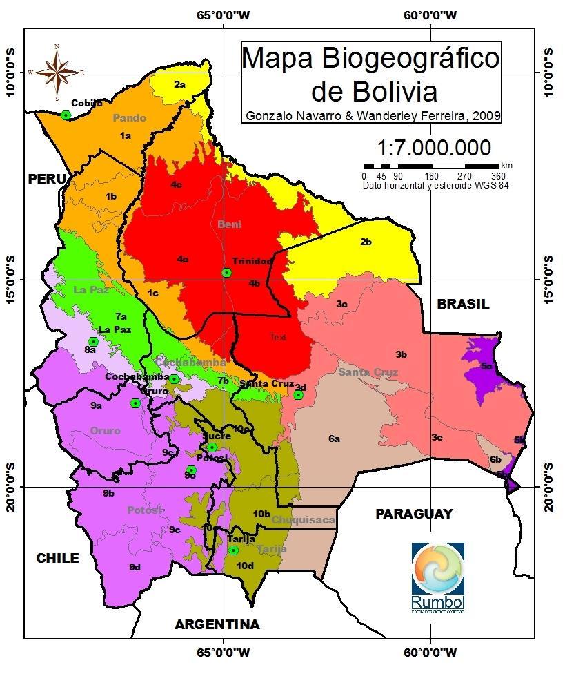 Por que Bolivia es tan diversa? Biogeografía 4 Regiones y 10 Provincias biogeográficas Región Amazónica 1. Prov. Amazónica Suroccidental 2.