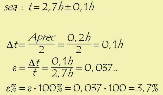 Tipos de error El error de la lectura de una cantidad x generado por la apreciación se conoce como error absoluto ( x); la división del error absoluto entre la cantidad leída define