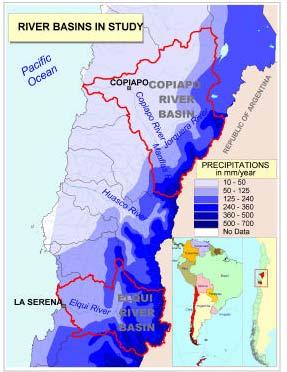 El Acueducto como el Tendido Eléctrico se emplazarán desde el sector de Caldera a Copiapó corresponde a la categoría de la Provincia Andina Vertiente Pacífico del Norte Grande, que incluye acuíferos