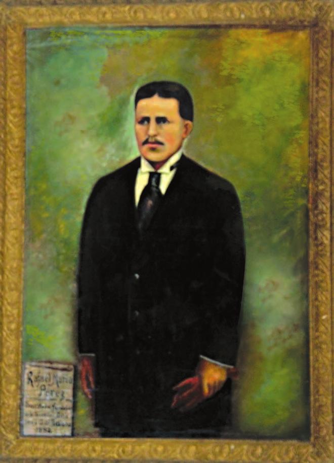 Retrato de Rafael María Pérez, presidente de la