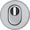 Escudos Escudos protectores para la puerta Acabados: N (níquel), PB (latón pulido) Disponible con dos niveles de seguridad Con