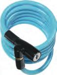 Antirrobos bici: espirales de bici 5510 Cable espiral Fuerte cable espiral de 10 mm de grosor, flexible y de muy alta calidad