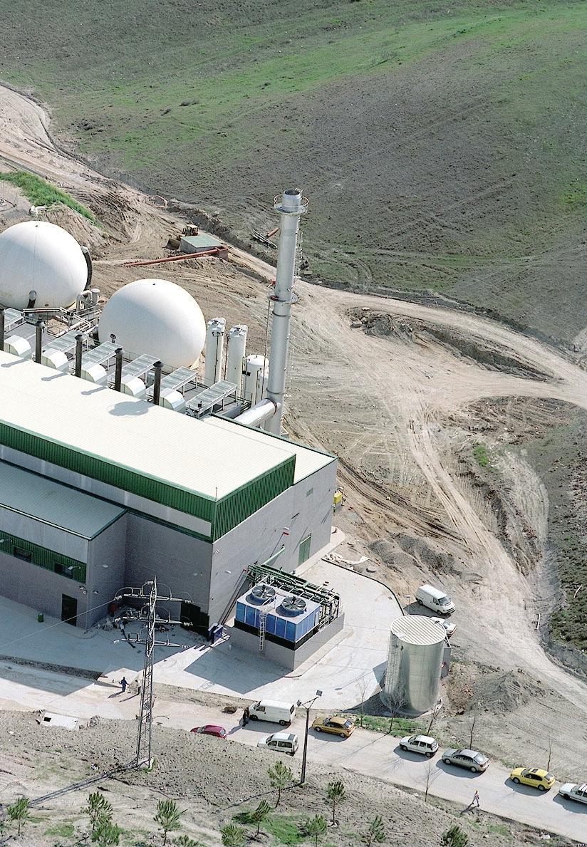 Centro La Galiana L a planta de valorización energética de biogás del Centro La Galiana genera anualmente una cantidad de electricidad equivalente al consumo eléctrico de 35.