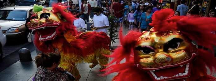 Sábado 6 al Sábado 13 Martes 16/23/30/Jueves 18/25 Celebración año Nuevo chino, Pasacalles del Dragón y el león-carnavales Chinos. Rutas Pasacalles: Sábado 6: a.m.: Plaza M.