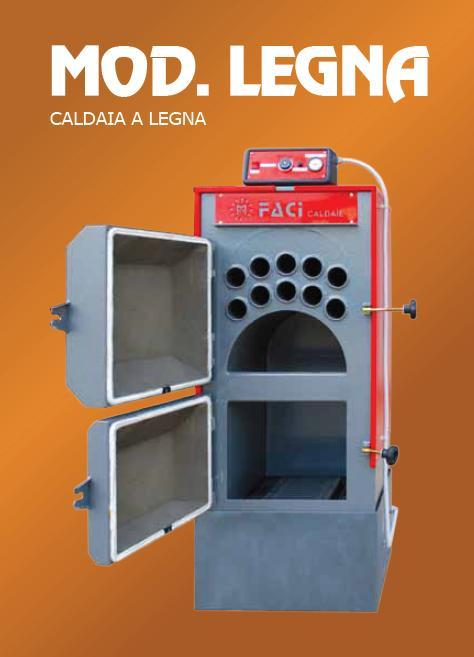 Modelo Leña CALDERA DE LEÑA La caldera FCL utiliza como combustible la leña con carga manual.
