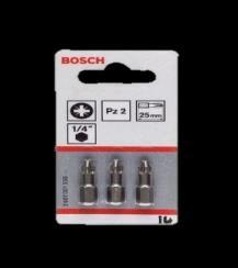 Accesorios Bosch para Herramientas Eléctricas Llaves de vaso con vástago hexagonal exterior de 1/4" Llaves de vaso para tornillos hexagonales, longitud 50mm Llave de vaso con imán permanente Longitud