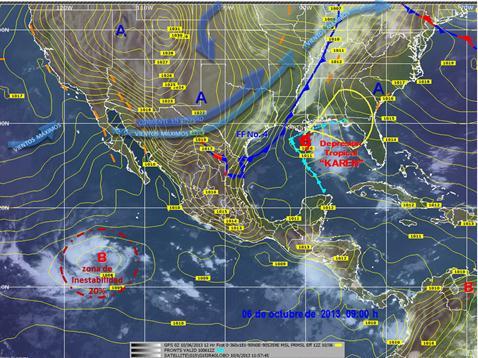 1 of 5 07-Oct-13 12:19 PM Pronóstico extendido a 96 horas (Discusión Meteorológica Técnica) México, D.F., a 6 de octubre de 2013 Discusión No.