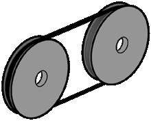 2.3. POLEA Las poleas son ruedas que se mueven con correas colocadas alrededor de sus surcos.