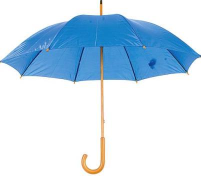 Referencia: ET-104 Paraguas con mango de madera color azul claro